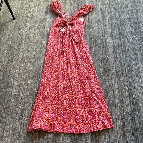 Boden Jersey Tie Back Flutter Sleeve Maxi Dress, Size 8 - Picture 4 of 9